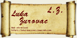 Luka Zurovac vizit kartica